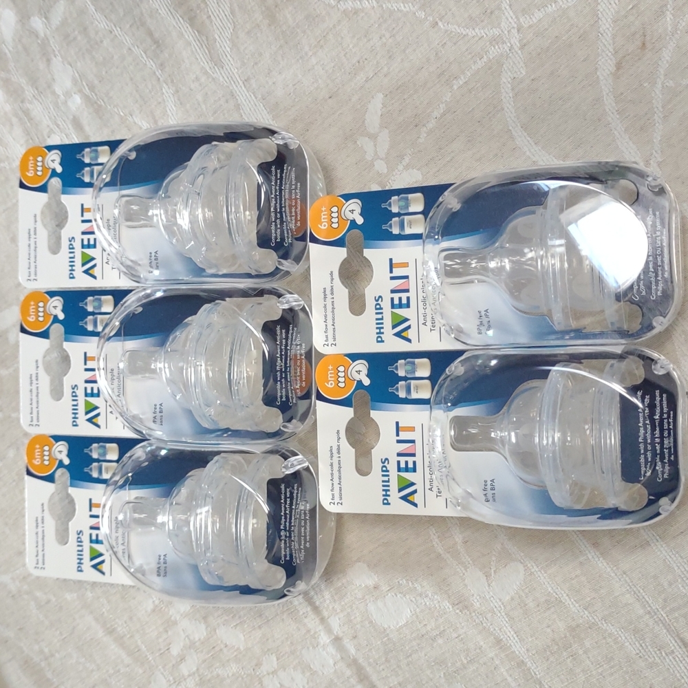 Philips Avent Baby Bottle Nipples Size 4